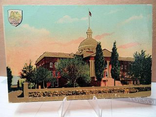 1909 Embossed Postcard Capitol Building Of Mexico Gold Gilded