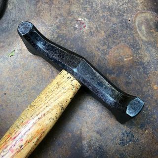 Vintage Raising/grooving Hammer For Metalworking & Jewelry,  14 Oz,  Good Handle