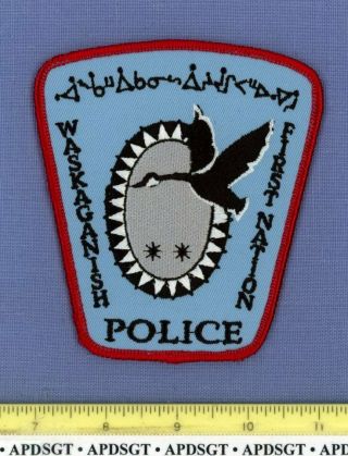 Waskaganish First Nation Indian Tribe Canada Tribal Police Patch Flying Geese