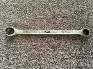Vintage 1131 Plomb 5/8 " X 3/4 " Sae 12pt Double Box Wrench Usa