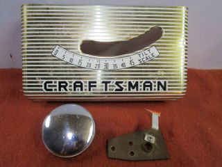 Vintage Craftsman Table Saw Face Plate W/adjustment Knob Handle
