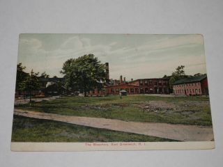 East Greenwich Ri - Rare Old Postcard - The Bleachery