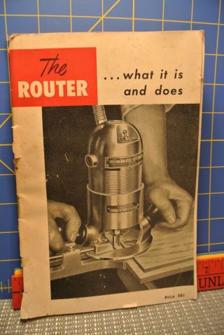 Vintage Stanley Router Book 1953