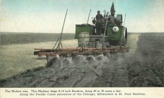 Breakers Farm Agriculture Chicago Milwaukee St Paul Railway C1910 Postcard 5496