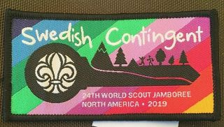 A9121 24th World Scout Jamboree 2019 Bsa Usa Swedish Contingent " The Key Patch "