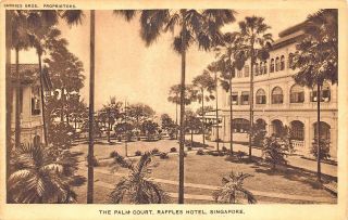 The Palm Court,  Raffles Hotel Singapore Postcard