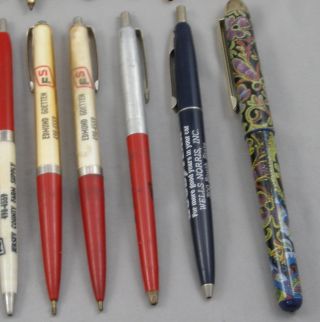 27 Vintage Advertising Ballpoint Pens - 1950 ' s - 1990 ' s 3