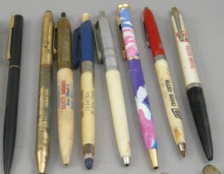 27 Vintage Advertising Ballpoint Pens - 1950 ' s - 1990 ' s 4