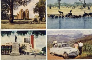 4 Postcards Tour Rhodesia & Nyasaland Africa 3