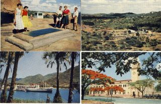 4 Postcards Tour Rhodesia & Nyasaland Africa 2