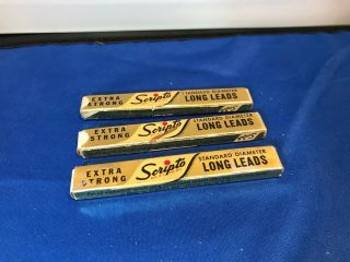 Vintage Scripto Extra Strong Standard Diameter (. 046) Long Leads 18 Black 5 Red