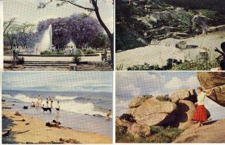 4 Postcards Tour Rhodesia & Nyasaland Africa 1