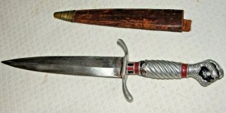 Korium Forged Solingen Steel Made In Germany Ball And Claw Dagger Knife W/sheath