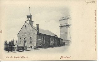 Old St - Gabriel Church,  Montréal,  Québec,  Picture Post Card (19.  329)