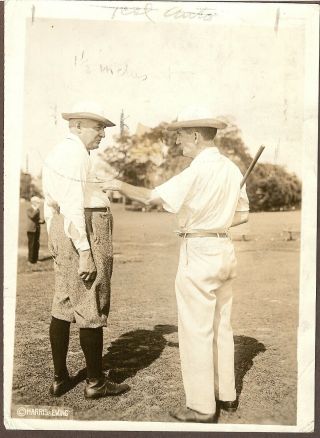1920 Press Photo President /senator Warren G.  Harding On The Golf Course