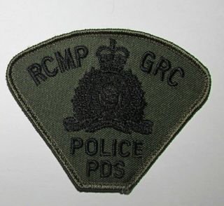Canada Royal Canadian Mounted Police Canine K9 Dog Squad Pds Patch H&l Back Subd