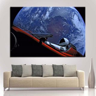 Starman Poster - Spacex Falcon Heavy Poster - Space Exploration