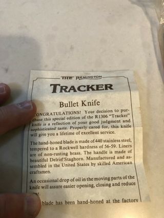 Remington Bullet Tracker R1306 Folding Knife Special Edition 3