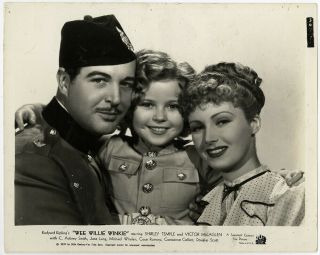 Cute Shirley Temple,  Michael Whalen,  June Lang 1937 Wee Willie Winkie Photograph