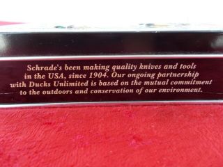 1990 ' s SCHRADE,  U.  S.  A.  77UH DUCKS UNLIMITED Special Edition in Tin 8