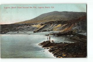 Laguna Beach California Ca Postcard 1908 Laguna Beach Point Beyond The Pier