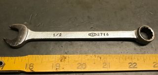 Vintage P&c 2716 1/2” 12 Point Combination Wrench Great Shape