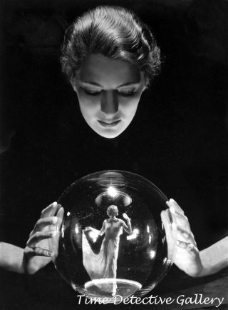 Fortune Teller With Dancer In Crystal Ball - Historic Photo Print