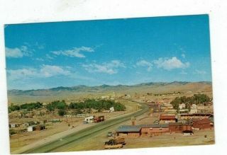 Ut Nv Wendover Utah Nevada Vintage Post Card Birdseye View Of Town