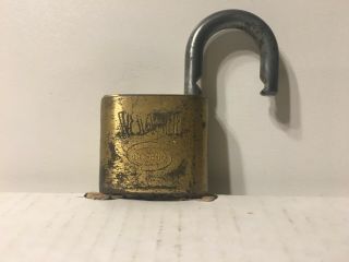 Vintage Corbin Sesamee Brass Combination Lock