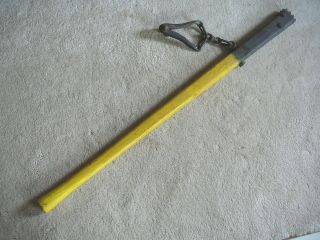 TOWNSEND WOOD HANDLE LEVER BARBED WIRE FENCE STRETCHER ROOSTER COMB END PLATE EX 3