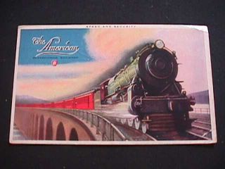 The American Foremost Train,  Pennsylvania Railroad Postcard