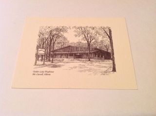 Timberlake Playhouse Mt.  Carroll Illinois Postcard