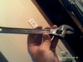 Vintage Rare Rwnm 27 Adjustable 10  Wrench Drop Forged From Poland