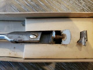 Antique Chas H.  Irwin Auger Bit No.  1 With Box And Extra Extension Bit 5
