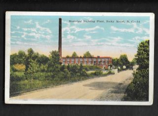 Pk33614:postcard - Municipal Lighting Plant,  Rocky Mount,  North Carolina