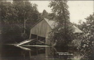 East Holden Me The Old Mill C1910 Real Photo Postcard