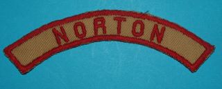 Norton Trs - Tan & Red - Khaki & Red Community Strip Boy Scouts 9335