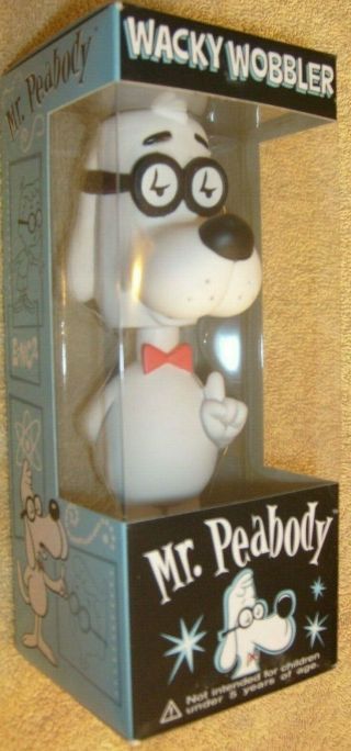 Wacky Wobblers Mr Peabody & Sherman Nodder Bobblehead Peadbody Figure Funko