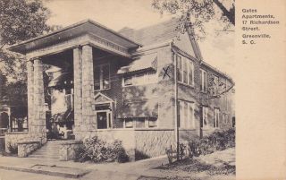 Gates Apartments,  17 Richardson Street,  Greenville,  South Carolina,  Pu - 1926