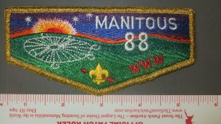 Boy Scout Oa 88 Manitous Lodge S1 1st Flap 3735ii