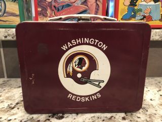 1970 Washington Redskins Lunchbox Very Cool Lunch Box