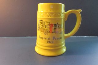 Vintage Lower Frederick Fire Co.  Imperial Pumper 1974 Cup Mug Beer Stein