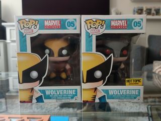 Funko Pop Marvel Wolverine Set - Brown Suit & X - Force Hot Topic Exclusive
