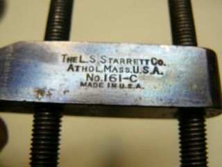 Vintage L.  S.  Starrett Co.  161 - C Parallel Clamps 2