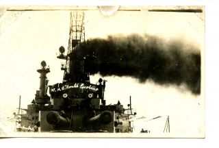 Military Ship - Wwi Gun Boat U.  S.  S South Carolina - Rppc - Real Photo Vintage Postcard