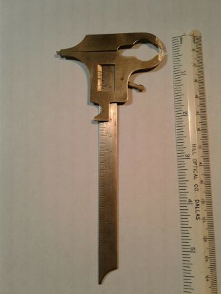 Vintage Slide Caliper By B.  D.  M.  Co.  Stainless Steel Old