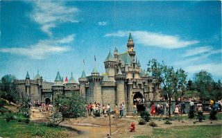 1955 Postmark On " Asi Triangle " Disneyland Sleeping Beauty 
