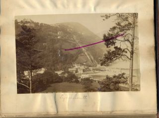 2 x photos of Lynmouth Devon from an album dated 1879 large albumen 2