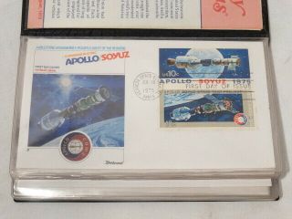 Epic Flight of Apollo Soyuz 1975 NASA SPACE First Day COVER FULL SET OF 8 2