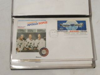 Epic Flight of Apollo Soyuz 1975 NASA SPACE First Day COVER FULL SET OF 8 5